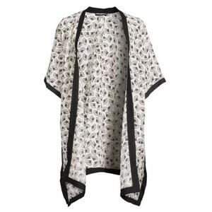 Karl Lagerfeld Kimono Coverup Shawl Layer Pool Beach Brunch Travel - Size OS